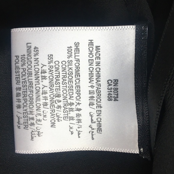 BCBGMaxAzria Black Silk Blouse Sz XXS - Picture 13 of 13